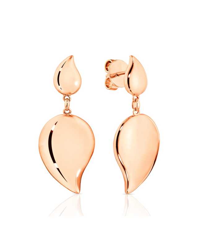 Signature Wave 18k Rose Gold Earrings